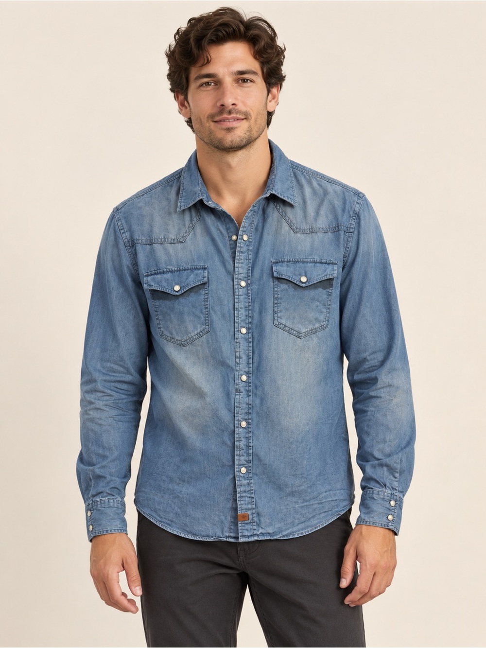Roots Blue Denim Shirt